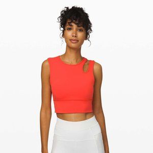 Lululemon Mastered Motion Cropped Tank - Red/Coral